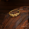 925 Sterling Silver Multi-layer Bead Finger Rings for Women RK8660-4-3