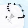 304 Stainless Steel Link Chain Bracelets BJEW-A032-07P-01-5