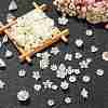 300Pcs ABS Plastic Imitation Pearl Flower Bead Caps KY-CJ0001-59-5