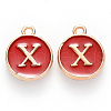 Golden Plated Alloy Charms ENAM-SZ0001-25C-X-2