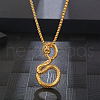 Stylish Stainless Steel Snake Pendant Necklace for Daily Unisex Wear JS0315-1-1