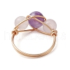 Copper Wire Wrapped Finger Rings RJEW-JR00718-5