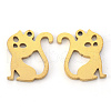 PVD Vacuum Plating 304 Stainless Steel Charms STAS-N092-69G-2