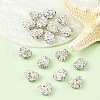 Heart Polymer Clay Grade A Rhinestone Beads RB-S024-03-4