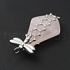 Natural Rose Quartz Pendants G-G870-01P-4