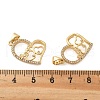 Brass Micro Pave Cubic Zirconia Pendants KK-R229-11G-B-3