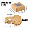 Kraft Paper Candy Storage Box CON-WH0084-90A-2