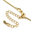 Long-Lasting Plated Brass Round Snake Chain Necklaces for Women NJEW-G105-03G-3