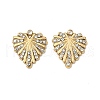 304 Stainless Steel Rhinestone Pendants STAS-V015-07A-G-1