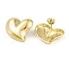 Left and Right Ion Plating(IP) 304 Stainless Steel Stud Earrings for Women EJEW-A049-06G-2