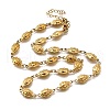 304 Stainless Steel Ladybug Link Chain Necklaces for Women Men NJEW-K249-21B-G-4