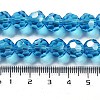 Electroplate Transparent Glass Beads Strands EGLA-A035-T10mm-A08-4