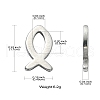 304 Stainless Steel Charms STAS-CJC0008-10P-02-8