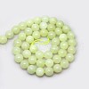 Natural New Jade Beads Strands X-G-G763-09-8mm-1