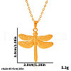 Stainless Steel Dragonfly Pendant Necklaces Women Fashion Minimalist Design Jewelry GG3661-2-3