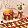 3 Tone Polyester Tassel Fringe Trimming OCOR-WH0077-62-4