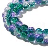 Crackle Glass Beads Strands X-CCG-C002-8mm-03-3