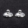 Brass Bead Cap Pendant Bails KK-H759-30B-S-1