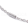 Tarnish Resistant 304 Stainless Steel Cable Chains Anklets AJEW-AN00392-01-2