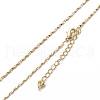 Brass Link Chain Necklaces NJEW-K123-06G-1