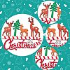 8Pcs 8 Style Christmas Decorative Wooden Door Sign sgFIND-SZ0005-74-3