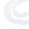 Frosted Transparent Glass Beads Strands GLAA-N016-4mm-11-3