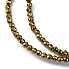 Electroplate Glass Beads Strands EGLA-H107-01A-FP01-3