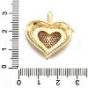 Brass Micro Pave Cubic Zirconia Pendants KK-K401-03G-01-3