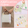 SUNNYCLUE 26Pcs 13 Colors Spray Painted Alloy Spring Gate Rings FIND-SC0011-85-5