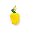 Brass Enamel Pendants KK-U066-03G-2