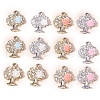 Alloy and Rhinestone Pendants PW-WG0F35E-01-1