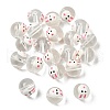 Transparent Glass Enamel Beads GLAA-N049-010-1
