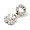 Non-Tarnish 304 Stainless Steel European Dangle Charms STAS-U005-41P-2