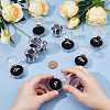 DICOSMETIC 50Pcs Octagonal Transparent Plastic Ring Boxes OBOX-DC0001-02B-3