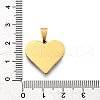 201 Stainless Steel Clay Pendants STAS-R166-02D-G-3