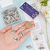 SUNNYCLUE 56Pcs 4 Styles Tibetan Style Alloy Pendants PALLOY-SC0004-35-3