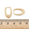U-Shaped Brass Hoop Earrings EJEW-D320-14G-5