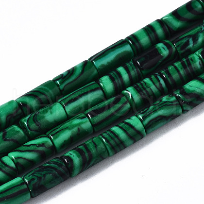 Synthetic Malachite Beads Strands G-S366-075-1