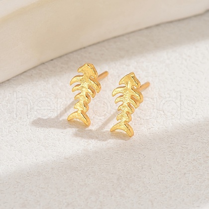 Fashionable Brass Stud Earrings YN8845-4-1