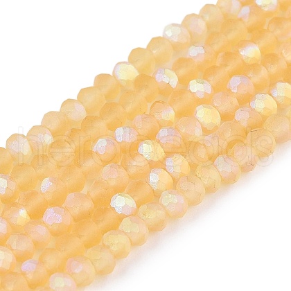 Transparent Glass Beads Strands EGLA-A044-T1mm-MB03-1