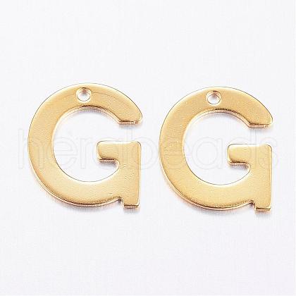 304 Stainless Steel Charms STAS-P141-G-1