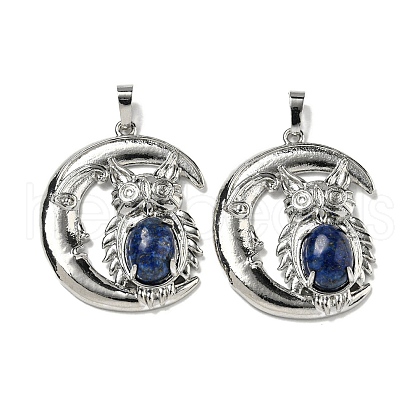Dyed Natural Lapis Lazuli Pendants G-M434-03P-22-1