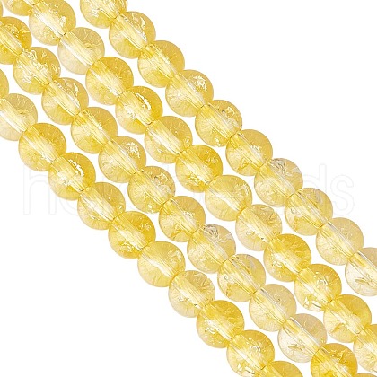 GOMAKERER 2 Strands Synthetic Citrine Beads Strands G-GO0001-26A-1