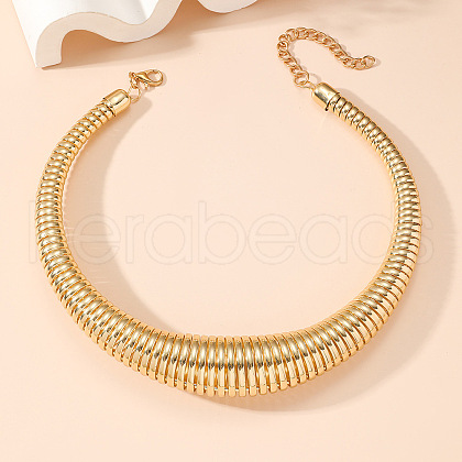 Chunky Alloy Snake Chain Choker Necklaces for Women FS-WG830F0-01-1