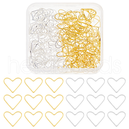 DICOSMETIC 200Pcs 2 Colors Brass Linking Rings KK-DC0004-16-1