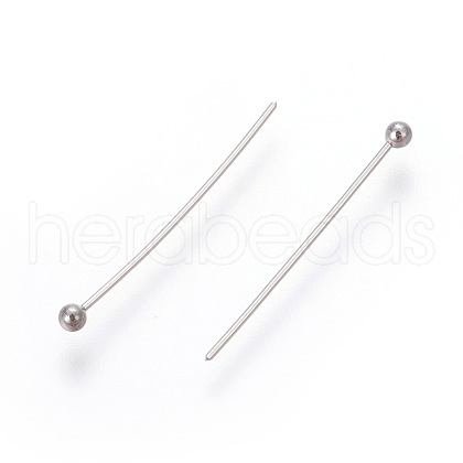 Tarnish Resistant 304 Stainless Steel Ball Head Pins STAS-E452-01P-E-1