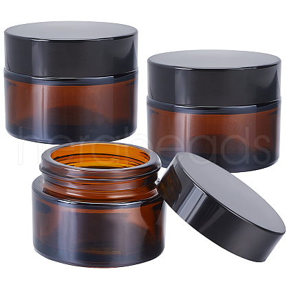 Column Glass Screw Top Bead Jars CON-WH20001-05-1