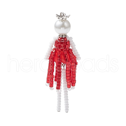 Glass Seed Beads Big Pendants PALLOY-MZ00687-02-1