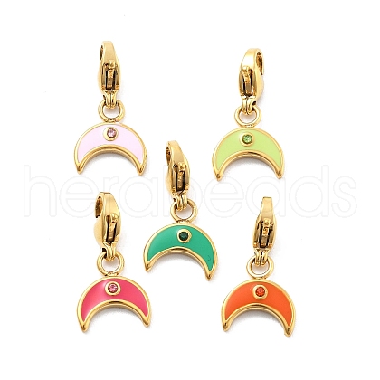 304 Stainless Steel Enamel Pendant Decoration STAS-L283-47G-1