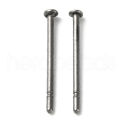 Titanium Stud Earring Findings X-FIND-R096-02A-P-1